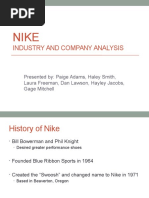 NIKE Industry and Company Analysis