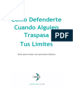 Como Defenderte Cuando Alguien Traspasa Tus Limites