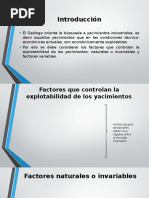 Factores Que Controlan La Explotabilidad de Los Yacimientos