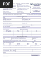 Baggage Inventory Form