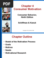 Consumer Motivation: Consumer Behavior, Ninth Edition Schiffman & Kanuk