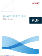 Xerox c75 Press Manual