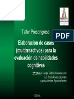 Elaboración de Casos (Multireactivos)