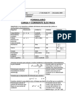 Electricidad Formulas