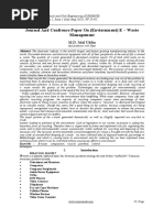 Journal and Confrence Paper On (Enviornment) E - Waste Management