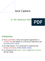 Block Ciphers: Dr. Md. Mahbubur Rahmna