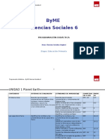 Programacion Social Science 6 Castellano