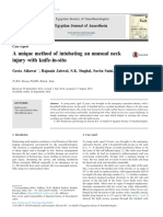 A Unique Method of Intubating An Unusual Neck Injury With Knife-In-Situ