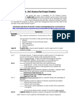 Science Fair Project Timeline For Students 2016-17