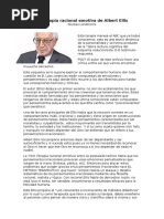 La Terapia Racional Emotiva de Albert Ellis