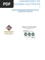 Transformadores Monofasicos en Conexion Trifasica