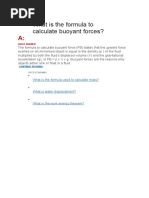 What Is The Formula Used To Calculate Mass?