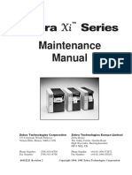 Zebra Xi Series Maintenance Manual For 105s-140xi