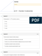 Quiz - HW01 - Chemistry Fundamentals