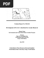 Development of Fe-GAC Adsorbent For Arsenic Removal