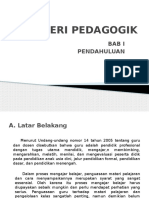 Materi Pedagogik 1