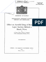 Effect On Aerofoil Drag Of" Boundary-Layer Suction Behind A Shock Wave