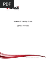 Maximo7ServiceProvider FIUTrainingManual