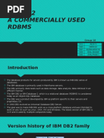 Ibm DB2 RDBMS