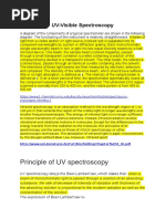 Principle of UV Spectros