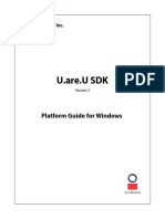 UareU SDK2 2PlatformGuideforWindows20121108