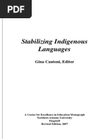 Stabilizing Indigenous Languages