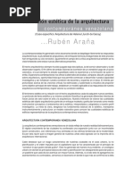 E - 162 - Valoración Estética de La Arquitectura Contemporanea en Venezuela (Helen de Garay) - RubenAraña