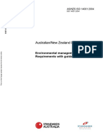 Australian/New Zealand Standard: Environmental Management Systems - Requirements With Guidance For Use