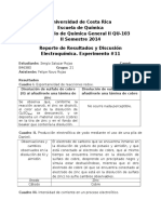 Informe XI. Electroquímica.