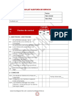 Checklist para Auditar El Servicio