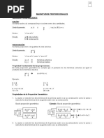 Magnitudes Proporcionales y Comparacion de Magnitudes