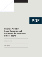 VSB Forensic Audit of Board Expenses Oct 2016