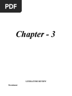 Chapter - 3: Literature Review