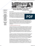 Ernest Mandel (1983) - La Teoría Marxista de Las Crisis y La Actual Depresión Económica