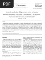 Molecular Mechanism of High Pressure Action On Lupanine