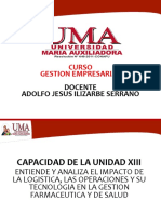 Unidad XIII Gestión Logística & Operaciones Farmaceuticas y Salud PDF