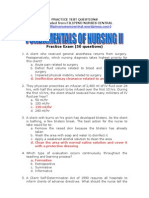 Fundamentals of Nursing II