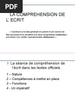 La Compréhension de L'écrit 2