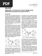 Half-Bridge LLC Resonant Converter Design Using FSFR-Series Fairchild Power Switch (FPS™)