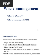 Waste Management: What Is Waste??? Why We Manage It?????