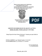 Riesgo Crediticio en Venezuela