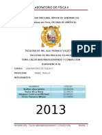  Informe Calor Absorbido Disipado Disipado y Conveccion UNMSM