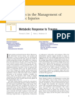 Principles in The Management of Traumatic Injuries: Metabolic Response To Trauma