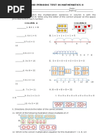 Second Periodic Test in Mathematics Ii