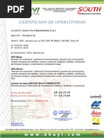 Certificado Gps