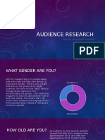 Audience Research: Results From Questionnaire