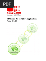 SIMCom 3G MQTT Application Note V1.00