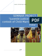 Seminar On Juvenile Justice Child Marriage in India