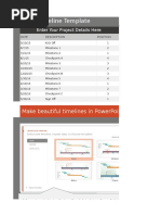 Excel Timeline Template - 2007