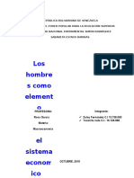 Los Hombres Como Elemento Fundamental en El Sistema Economico